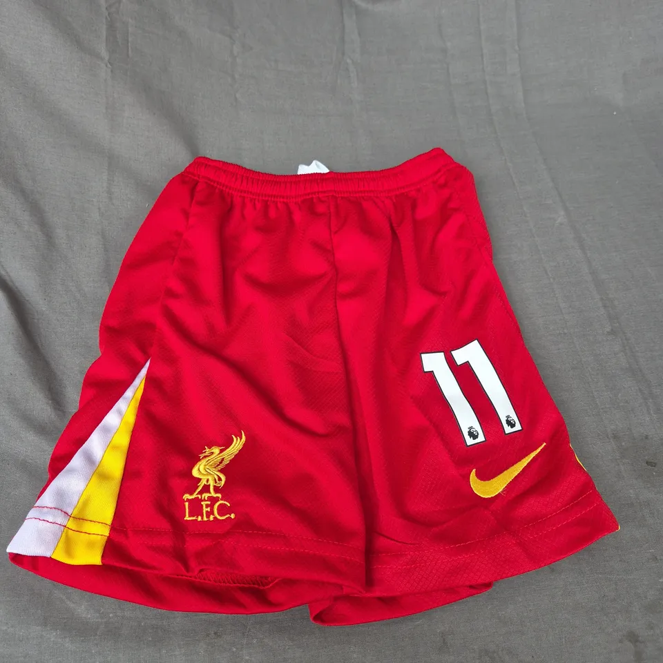 LIVERPOOL FC HOME SHIRT AND SHORTS - M.SALAH 10 - SIZE 22