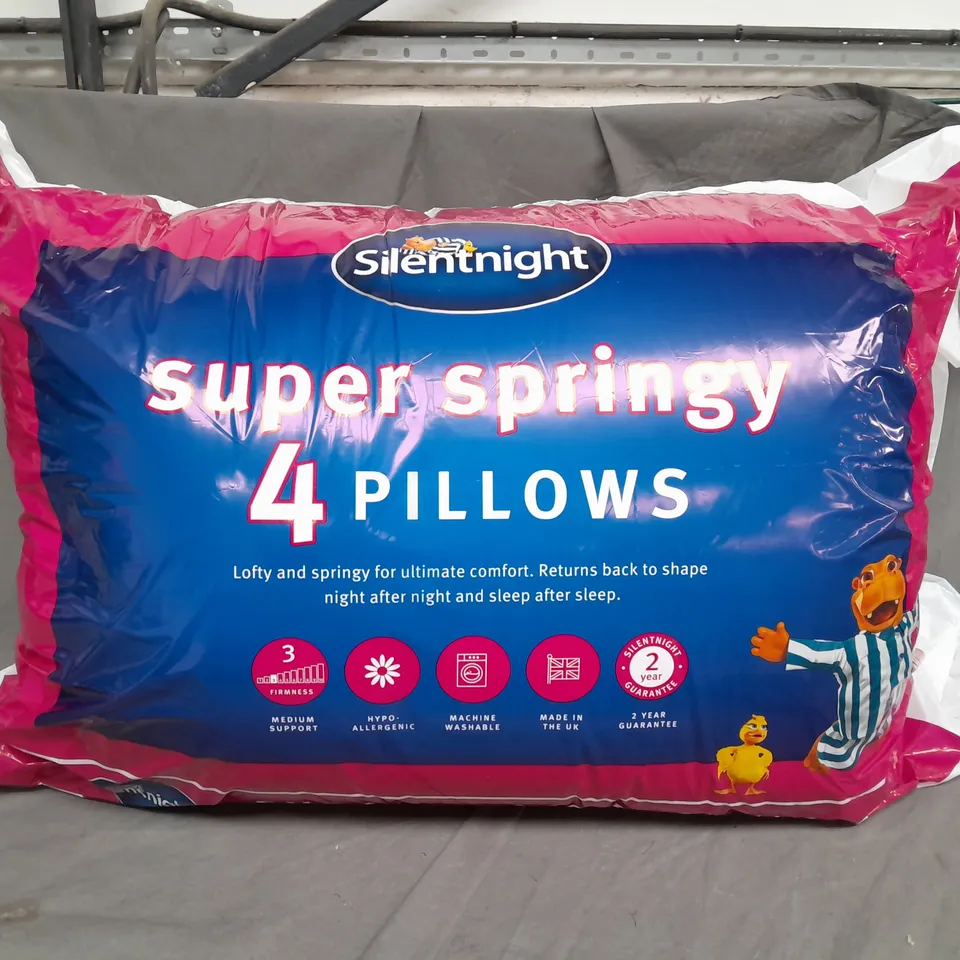 SILENTNIGHT - SUPER SPRINGY 4 PILLOWS