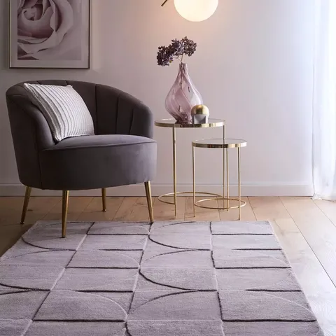 BAGGED PENNY RUG - MID GREY // SIZE: 120 X 170cm