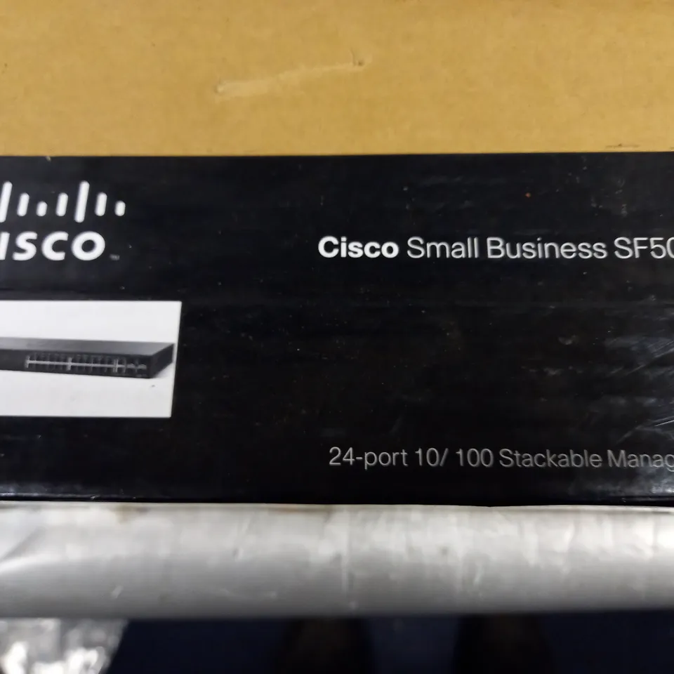 BOXED CISCO SMALL BUSINESS SF500-24 MANAGED SWITCH