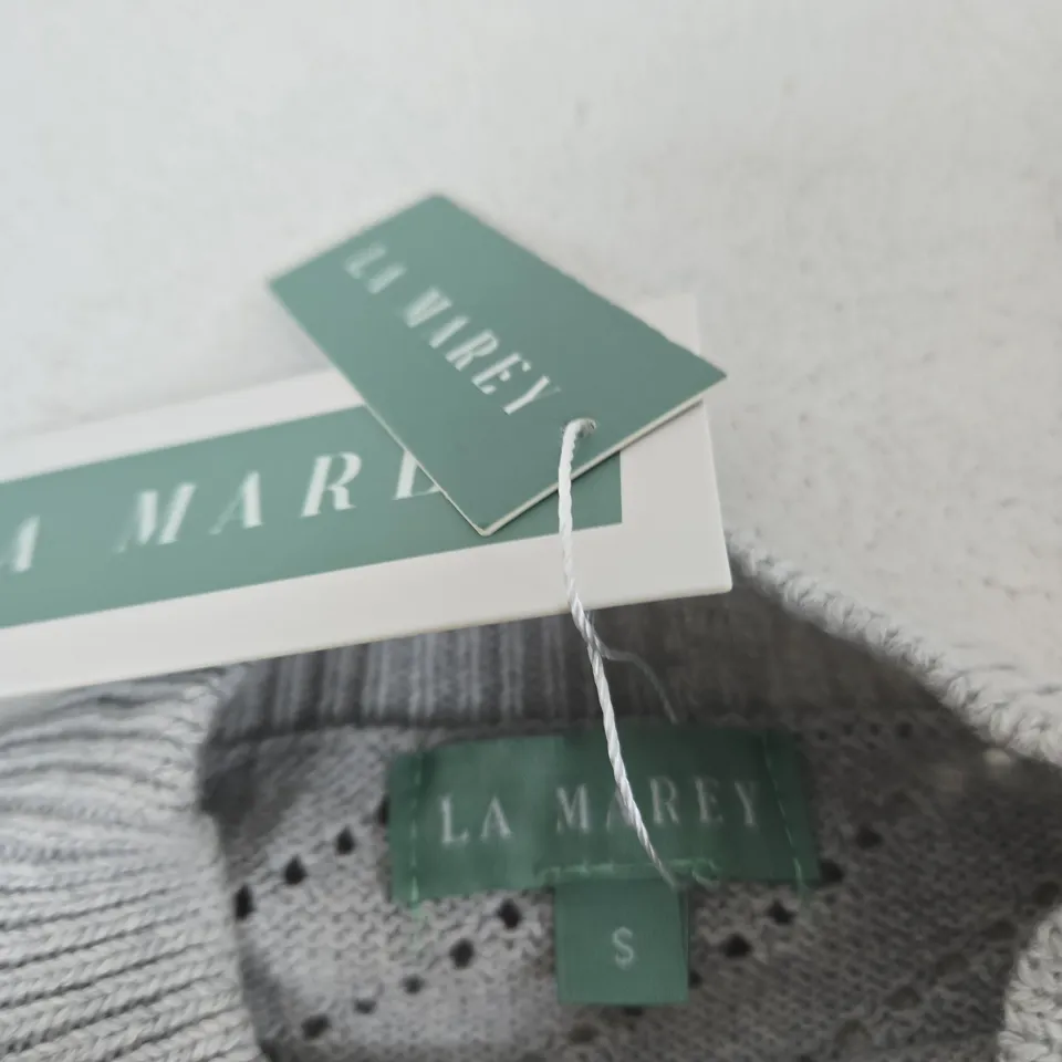 LA MAREY KNIT SWEATER – WOMEN'S, UK SMALL, GREY