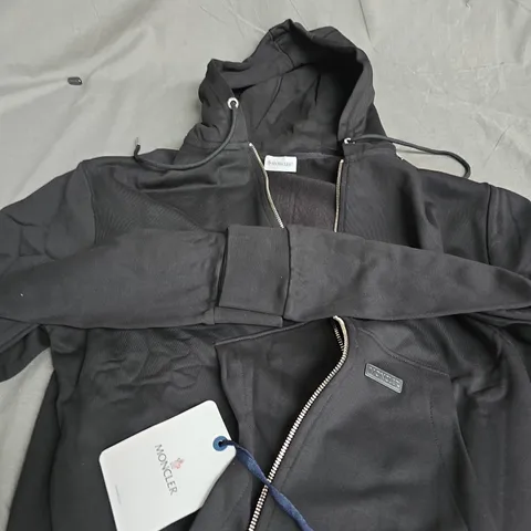 MONCLER TRACKSUIT JACKET – BLACK – XL (UK)