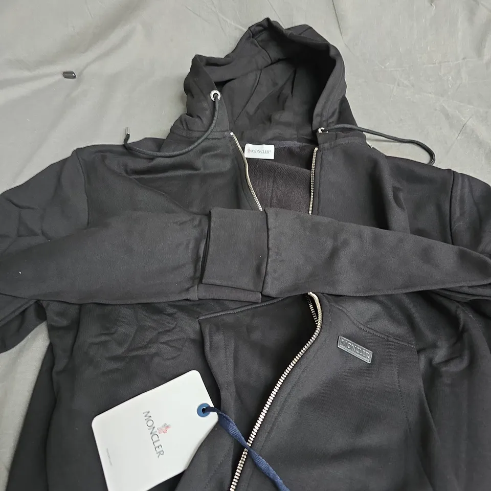MONCLER TRACKSUIT JACKET – BLACK – XL (UK)