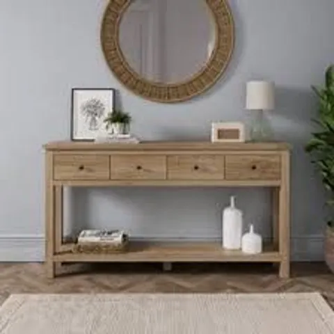 BOXED OLNEY EXTRA WIDE CONSOLE TABLE - OAK (1 BOX)