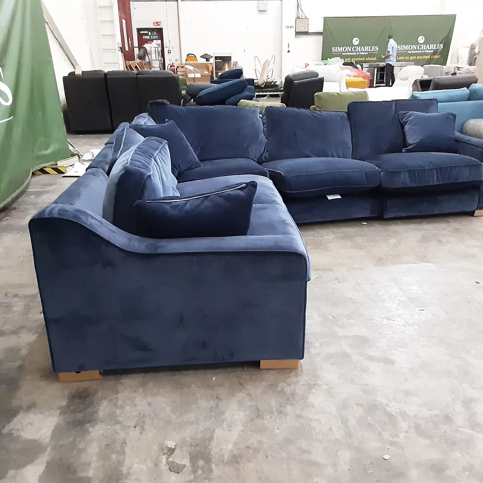 QUALITY BRITISH MANUFACTURED DESIGNER THE LOUNGE CO. IMOGEN CORNER SOFA IND298 INDIGO JEANS ENFT