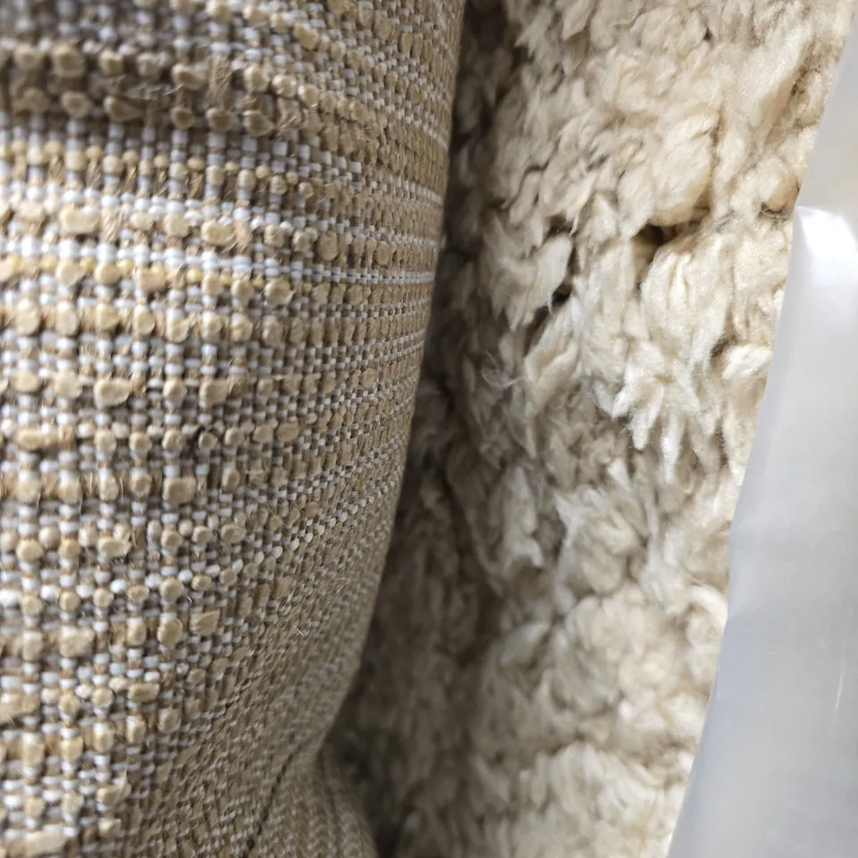 UNBRANDED FLUFFY CREAM RUG - SIZE UNSPECIFIED  RRP £59