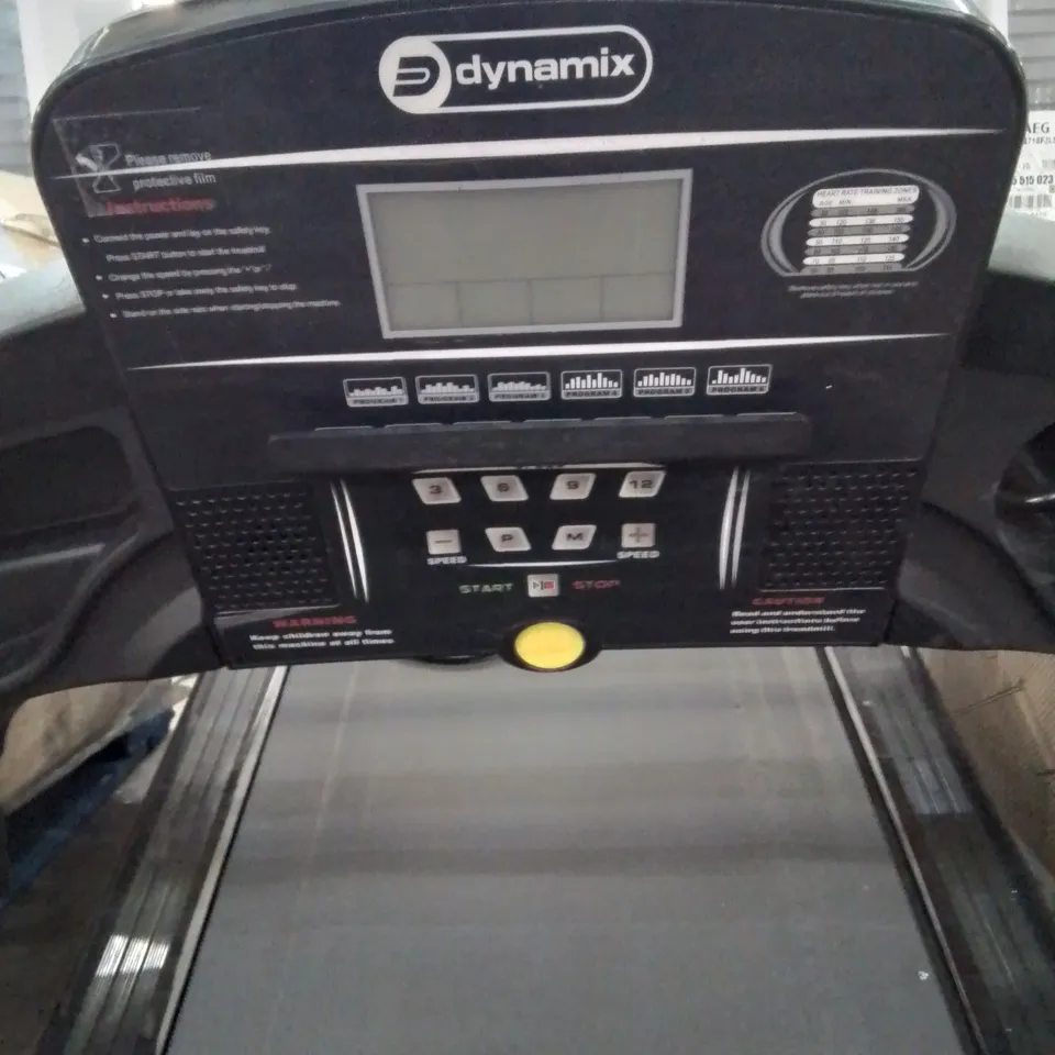 DYNAMIX T2000D FOLDABLE MOTORISED TREADMILL WITH MANUAL INCLINE RRP £329.99