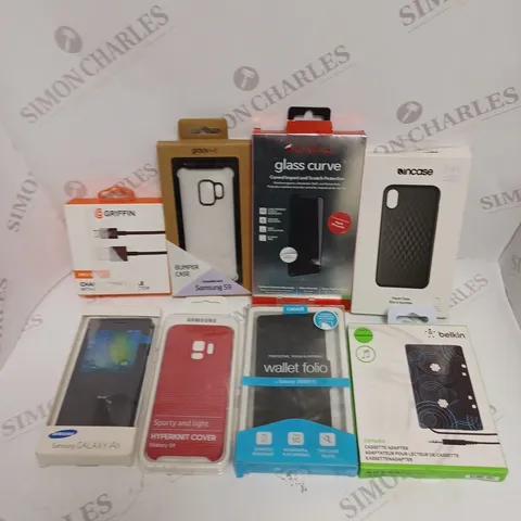 APPROXIMATELY 30 ASSORTED SMARTPHONE ACCESSORIES TO INCLUDE CASES, CHARGERS, SCREEN PROTECTORS ETC