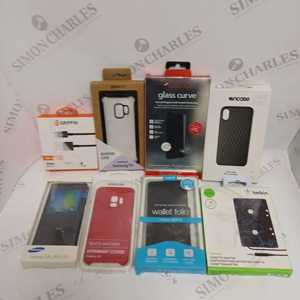APPROXIMATELY 30 ASSORTED SMARTPHONE ACCESSORIES TO INCLUDE CASES, CHARGERS, SCREEN PROTECTORS ETC 