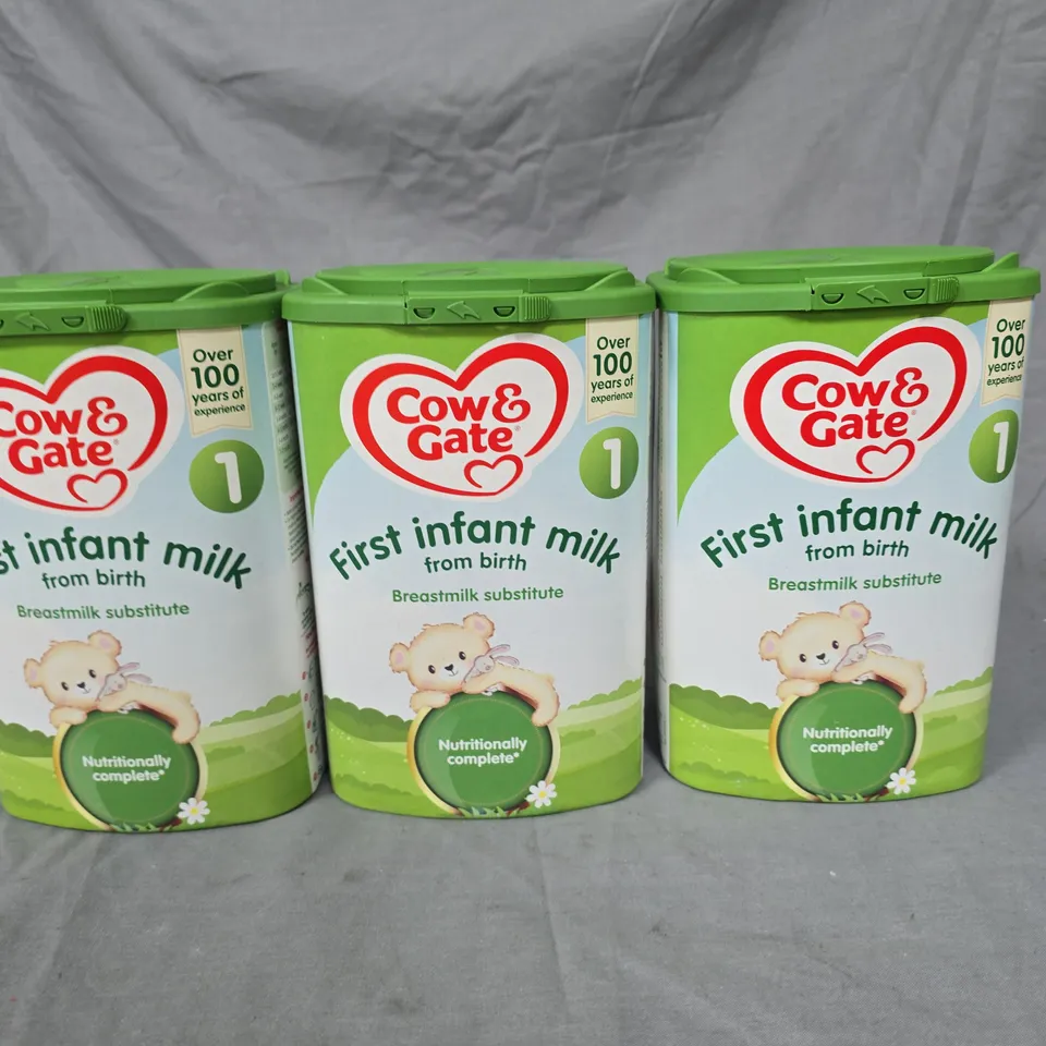 LOT OF 3 COW & GATES 800G FIRST INFANT MILK FROM BIRTH - 1