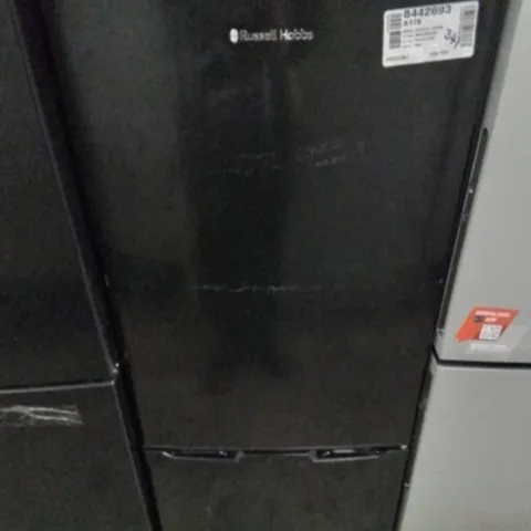 RUSSELL HOBBS LOW FROST FRIDGE FREEZER, 113L FRIDGE, 61L FREEZER - BLACK (50CM WIDE, 145CM HIGH) COLLECTION ONLY
