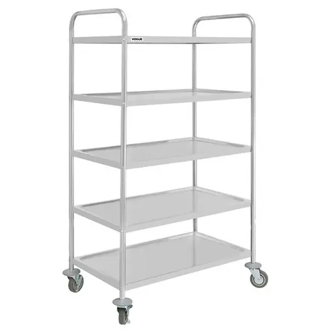 BOXED VOGUE 5 TIER CLEARING TROLLEY