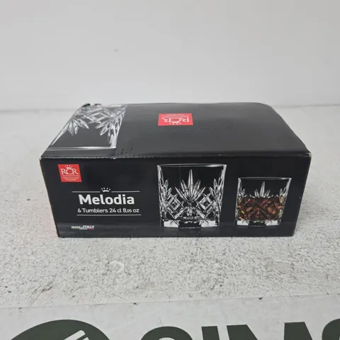 RCR MELODIA 6 TUMBLERS, 24 CL 