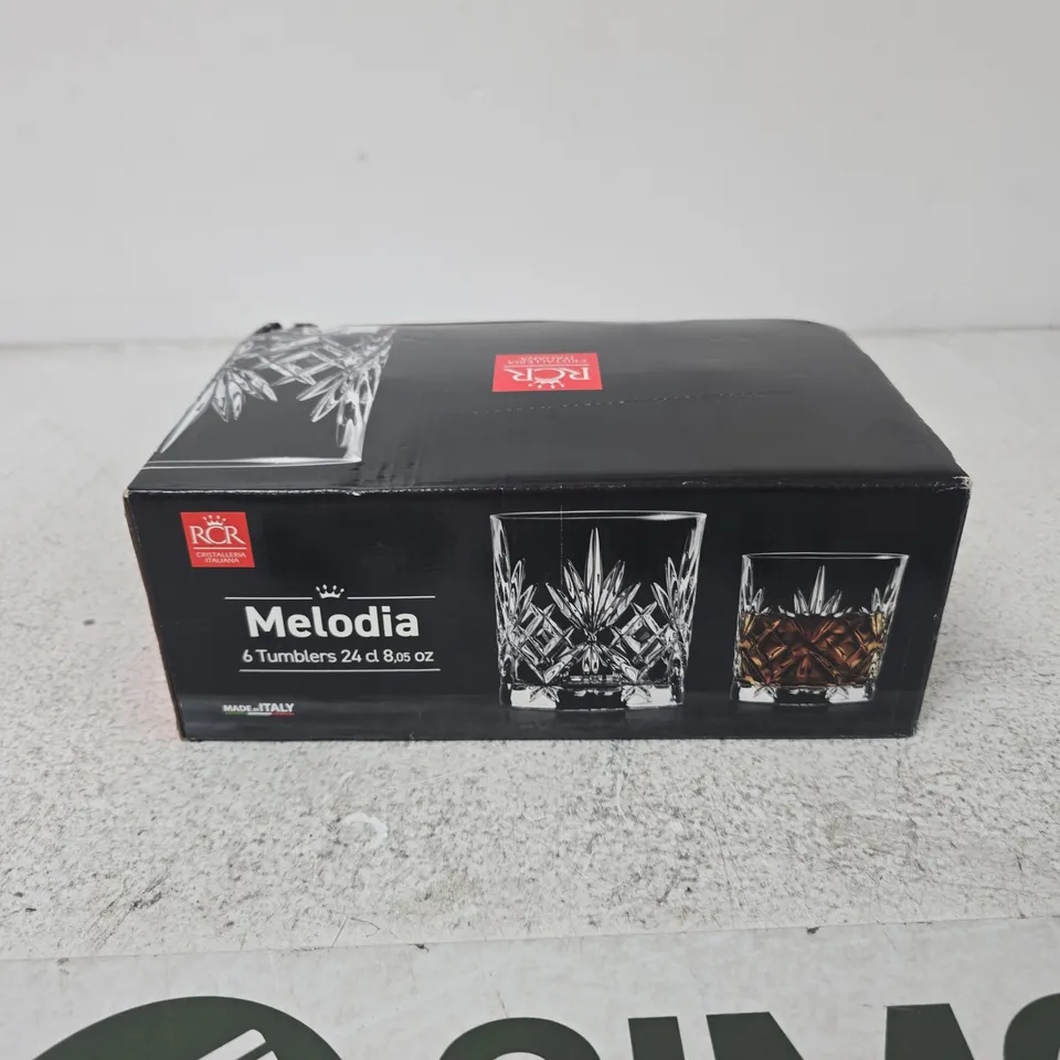 RCR MELODIA 6 TUMBLERS, 24 CL 
