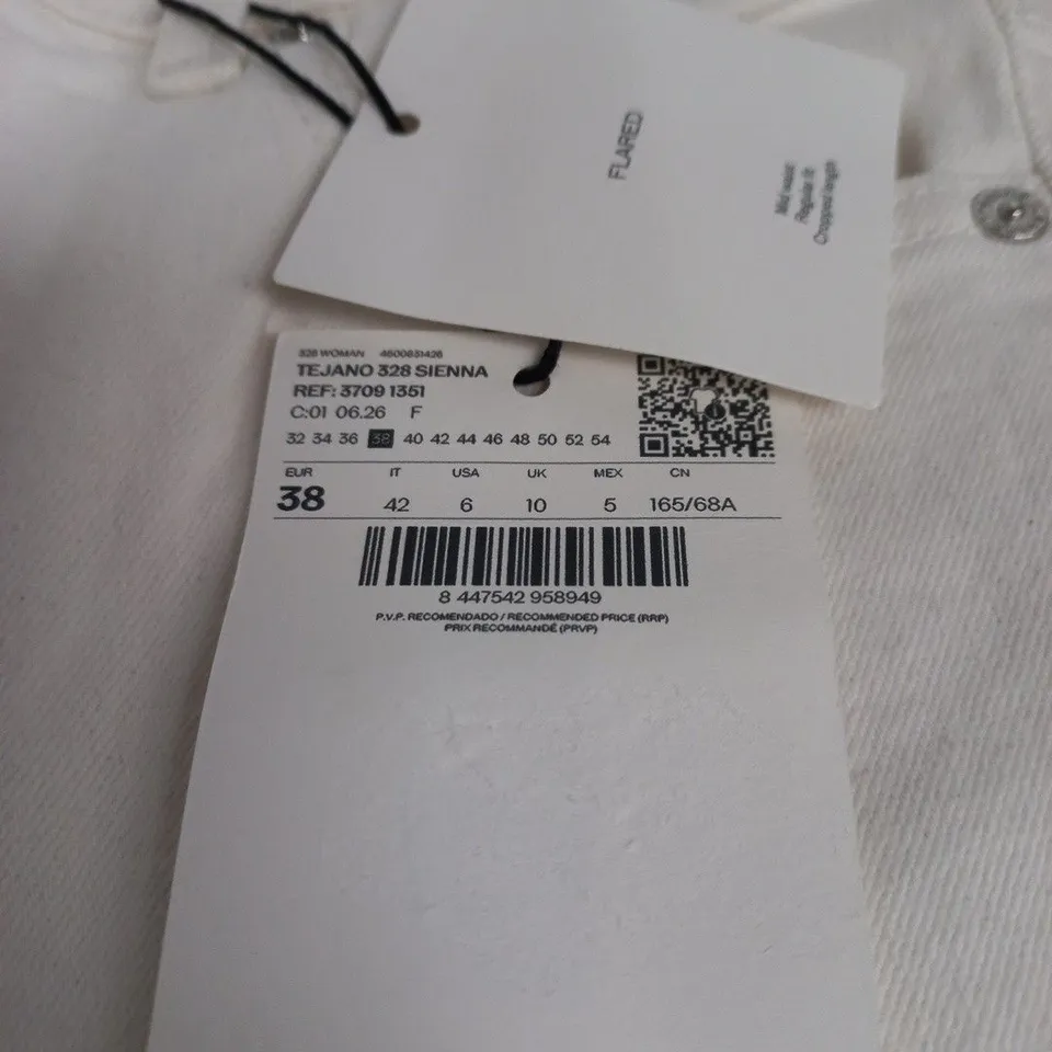 MNG BY MANGO WOMAN TROUSERS, REJANO 328 SIENA, UK 10 (EU 38) – WHITE