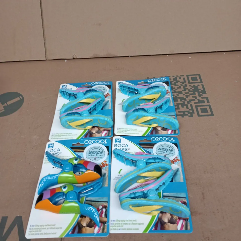 02COOL BEACH BOCA CLIPS – SET OF 4