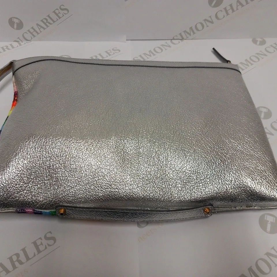 SHOUROCK SILVER RAINBOW CLUTCH BAG