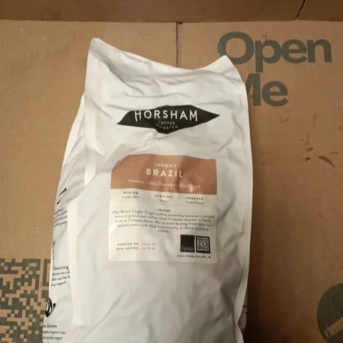 HORSHAM COFFEE ROASTER BRAZIL COFFEE BEANS, 1KG - BB 13/10/2026 