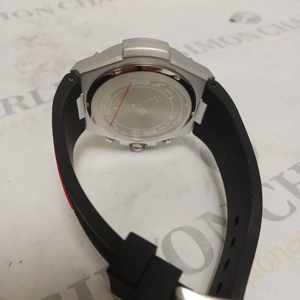 MENS VONLANTHEN CHRONOGRAPH WATCH – V200 – TEXTURED DIAL – 3ATM WATER RESISTANT – BLACK RUBBER STRAP