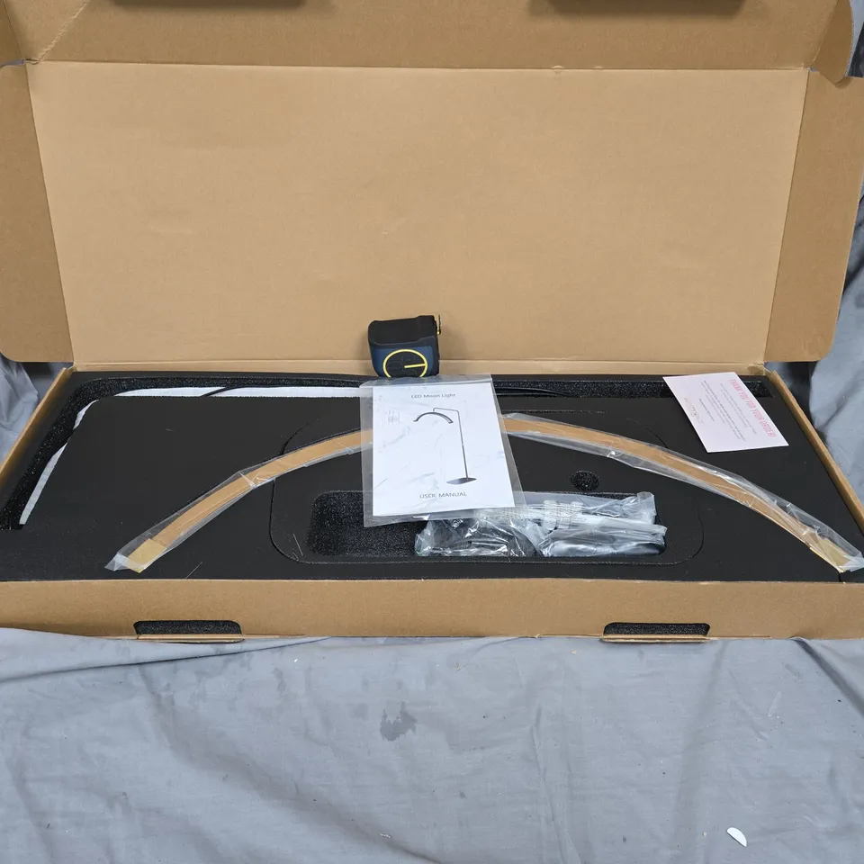 LED MOON LIGHT FLOOR LAMP – CURVED ARC WITH USER MANUAL