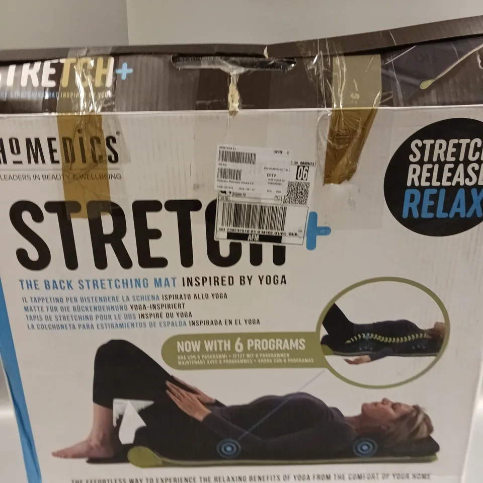 BOXED HOMEDICS STRETCH+ YOGA STRETCHING MAT