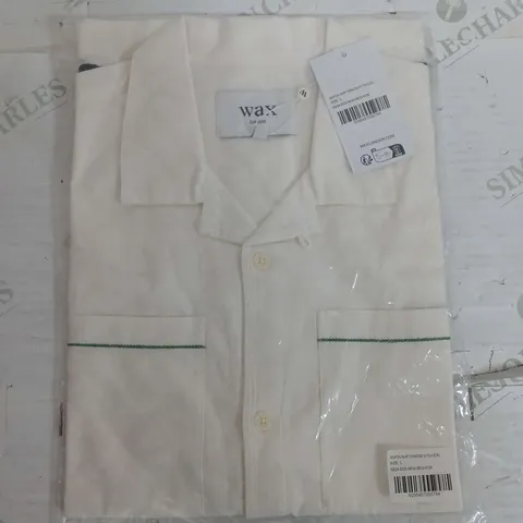SEALED WAX LONDON SHIRT PARADISE STITCH ECRU - LARGE