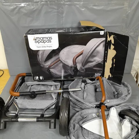 BOXED MAMAS&PAPAS TWIN ELITE PRAM - COLLECTION ONLY