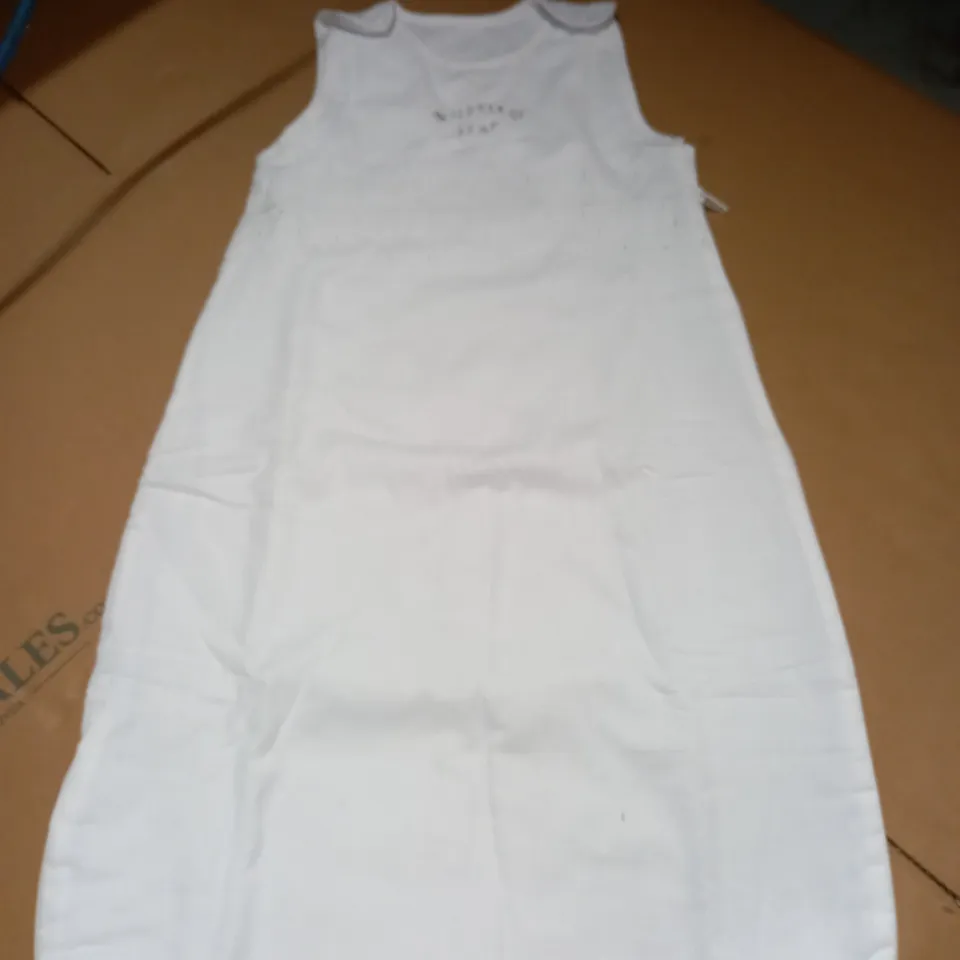 LITTLE STAR WHITE BABY GROW - 6-12 MONTHS