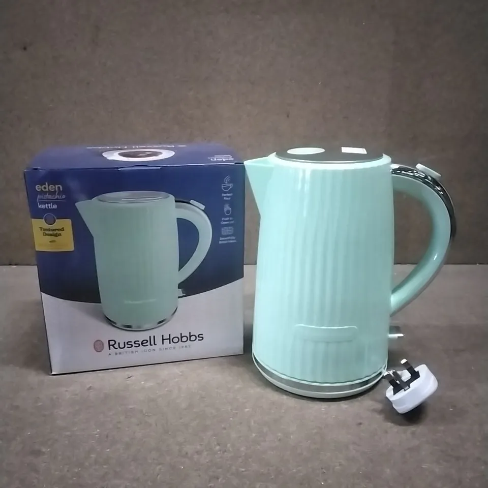 BOXED RUSSELL HOBBS EDEN PISTACHIO KETTLE 