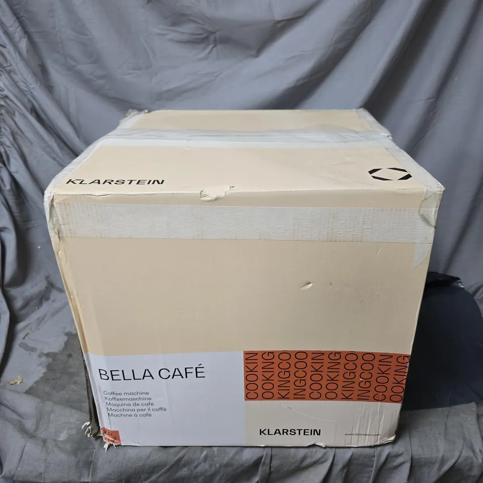 KLARSTEIN BELLA CAFE ESPRESSO MAKER BOXED WITH MANUAL