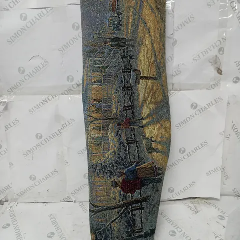 BOXED SNOW TIME A HOLIDAY GATHERING FIBRE OPTIC TAPESTRY - COLLECTION ONLY
