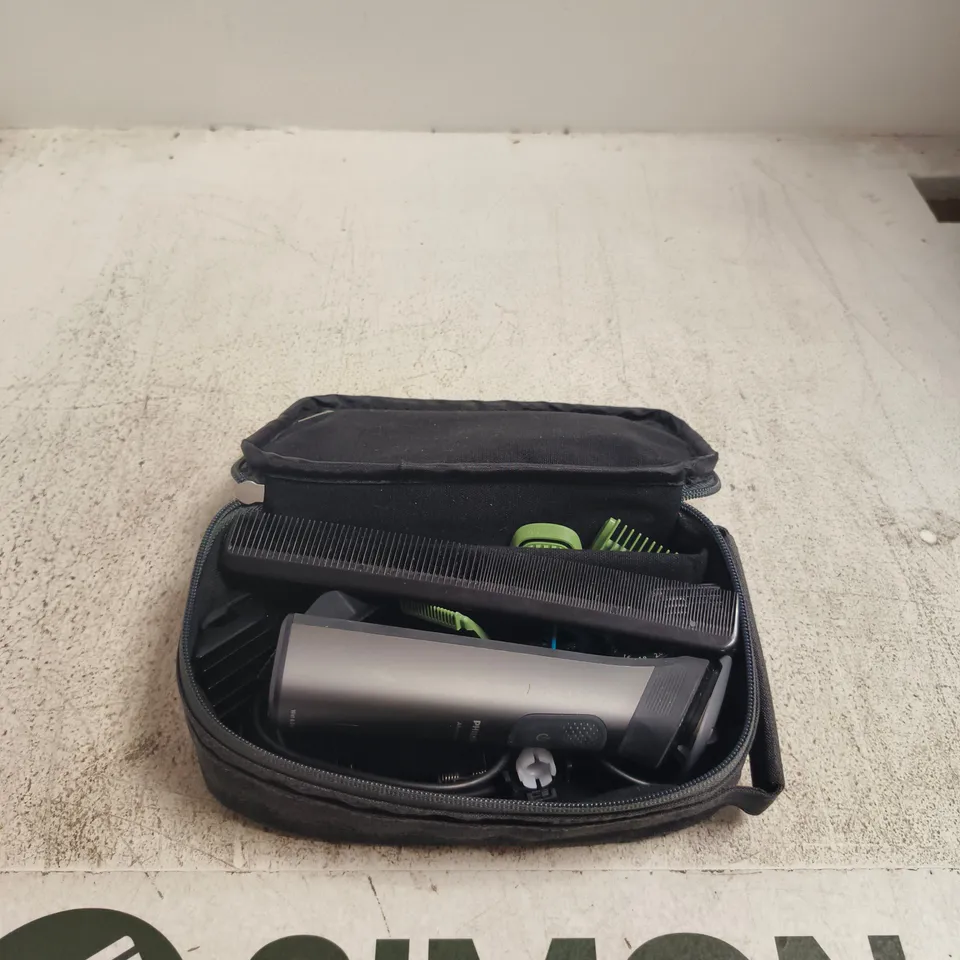 PHILIPS BEARD TRIMMER WITH TRAVEL CASE – BLACK, ATTACHMENTS
