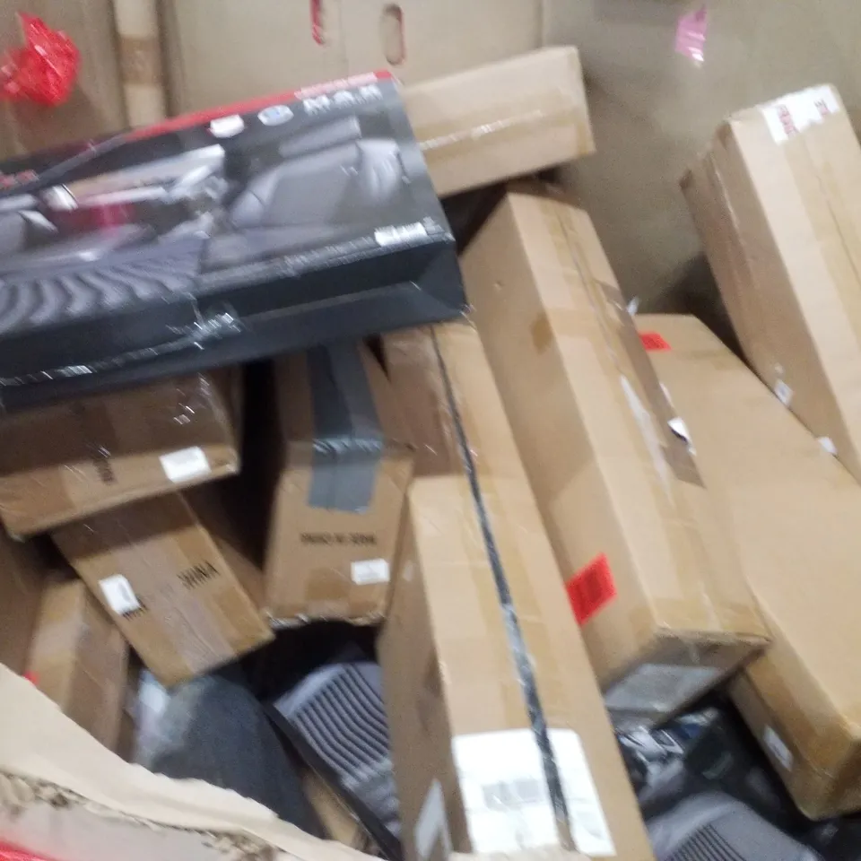 PALLET OF ASSORTED HOUSEHOLD GOODS AND PRODUCTS TO INCLUDE;CAR SEAT CUSHION, OUTDOOR FLOOR MAT,BASKET,BATHTUB TRAY
