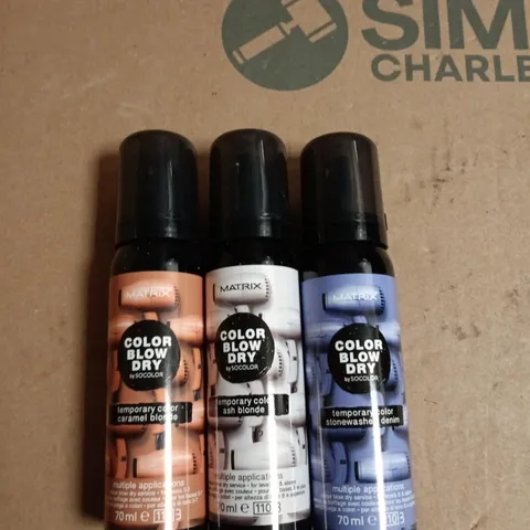 BOX OF APPROXIMATELY 20 ASSORTED MATRIX BLOW DRY TEMP COLOUR 