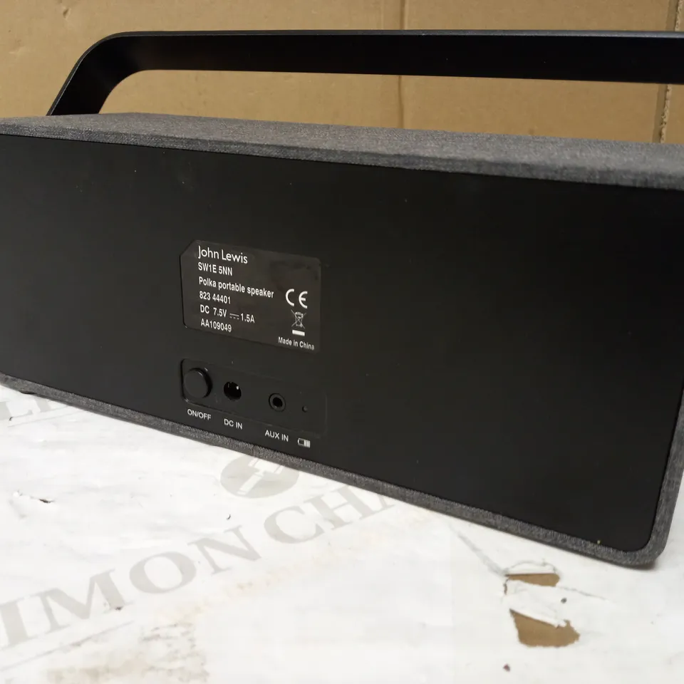 JOHN LEWIS POLKA PORTABLE SPEAKER - SPEAKER ONLY