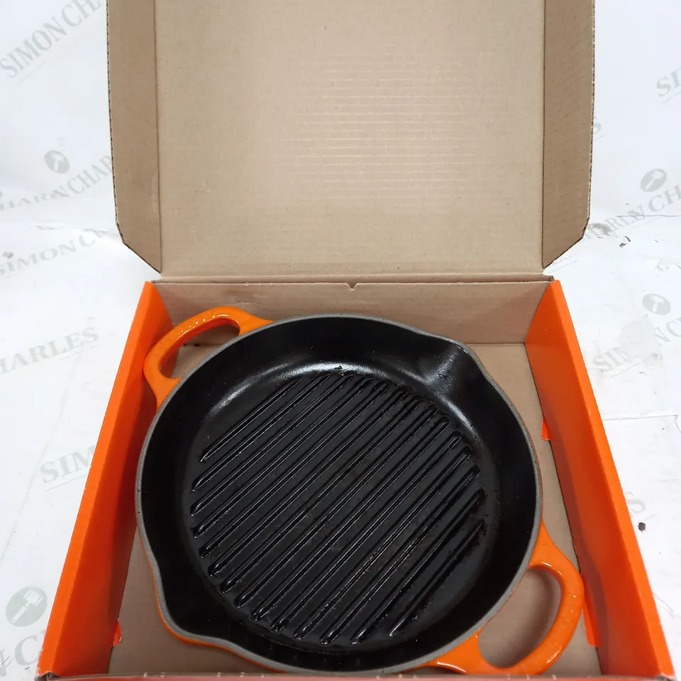 LE CRUESET IN ORANGE BOXED