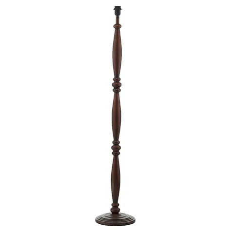 BOXED MAELYNN 130CM DARK WOOD FINISH TRADITIONAL FLOOR LAMP 