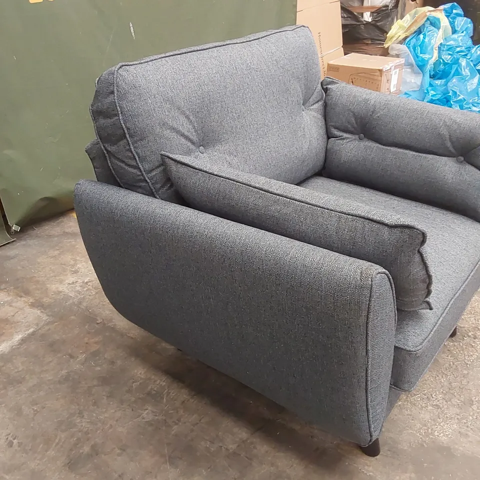 PAULO FABRIC ARMCHAIR - MIDNIGHT RRP £499