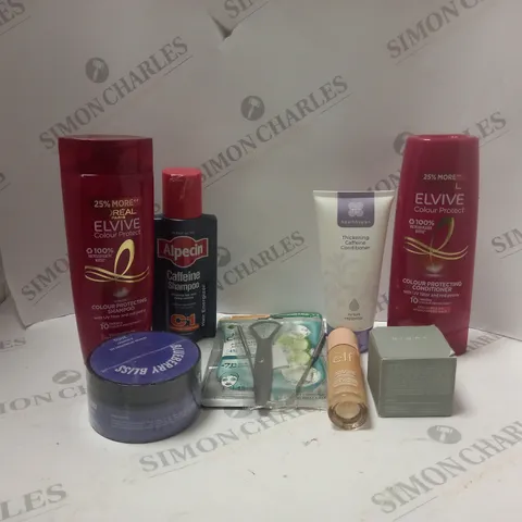LOT OF ASSORTED COSMETIC ITEMS TO INCLUDE L'OREAL, ALPECIN AND LUMIN
