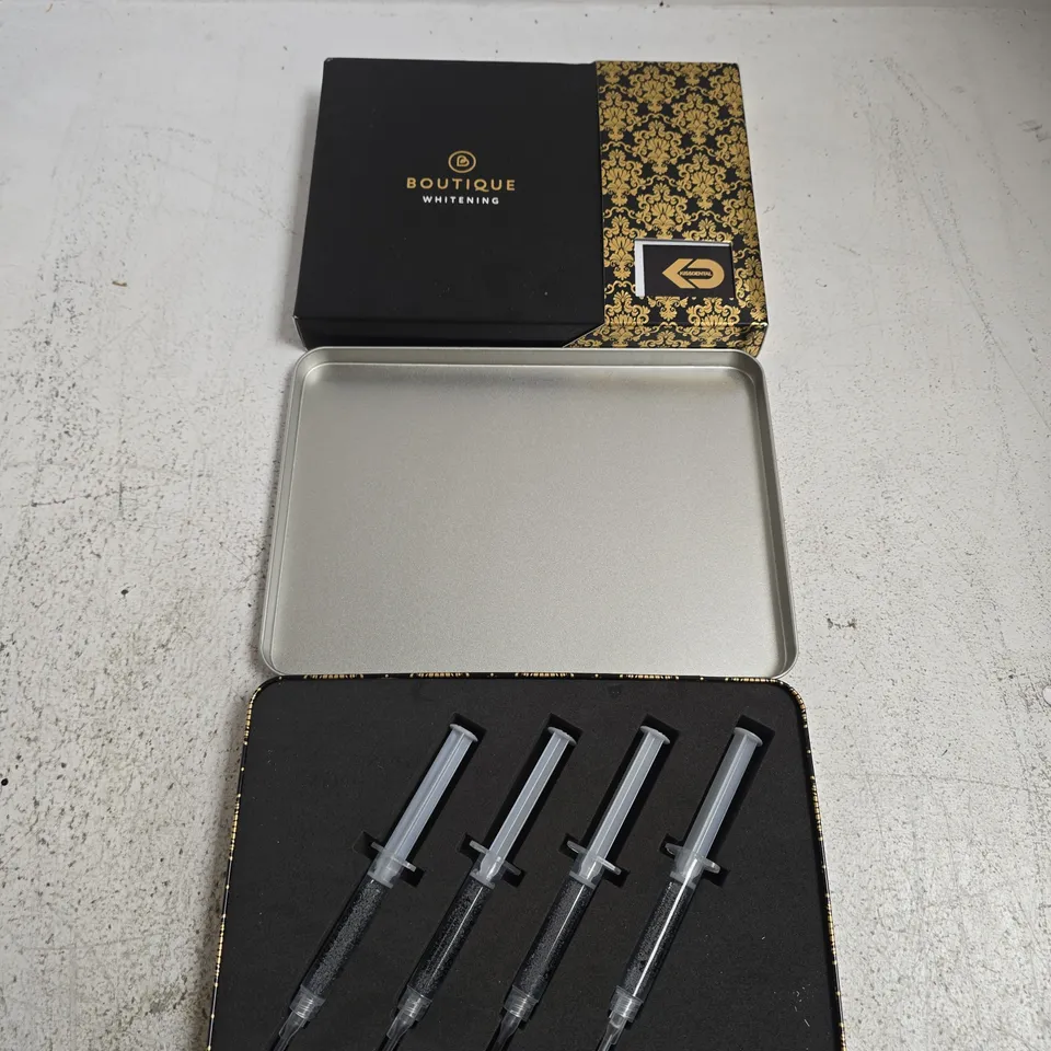 BOUTIQUE WHITENING TEETH WHITENING KIT – 4 SYRINGES (BOXED)