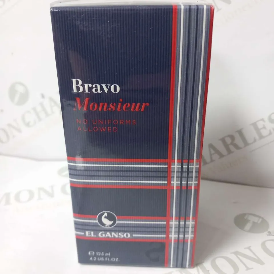 BOXED AND SEALED BRAVO MONSIEUR NO UNIFORMS ALLOWED EL GANSO EAU DE TOILETTE 125ML