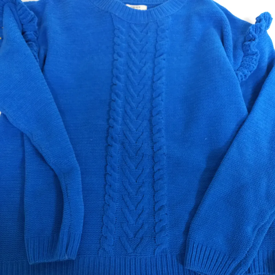 PAPAYA BRIGHT BLUE KNITTED JUMPER - M