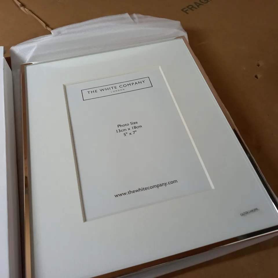 THE WHITE COMPANY FINE SILVER FRAME 5X7"