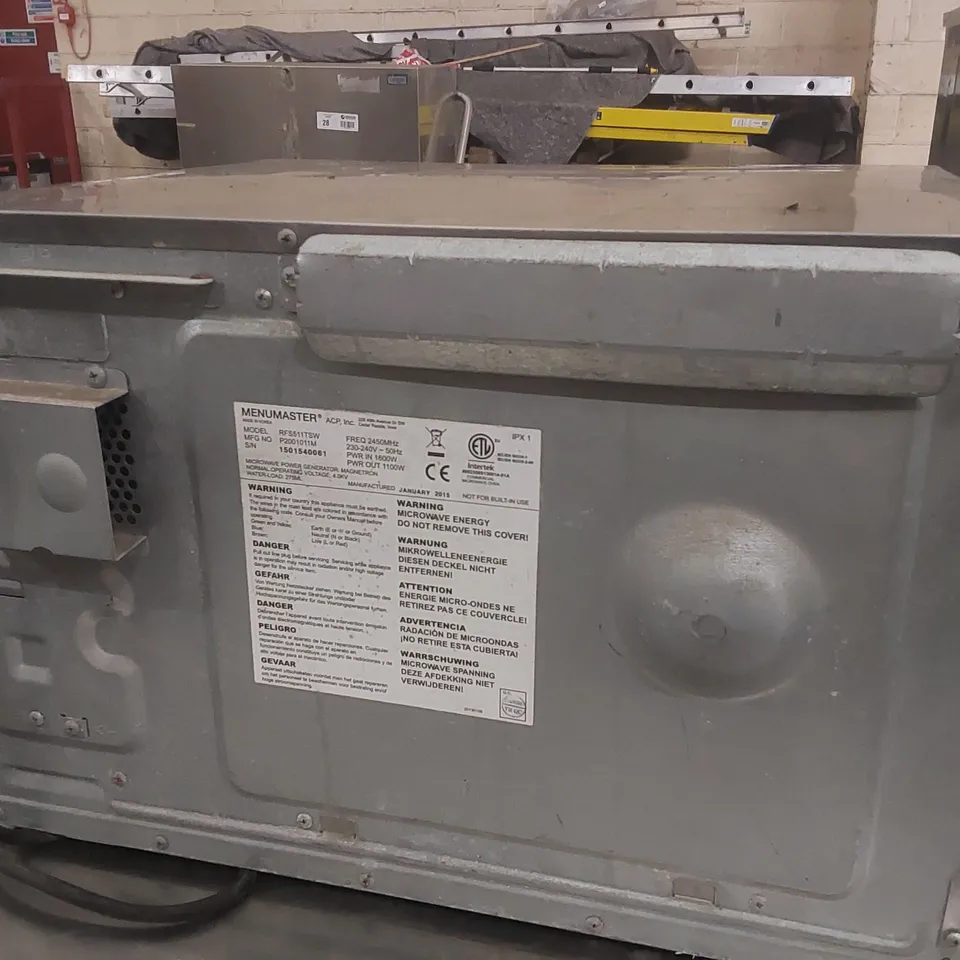 MENUMASTER RFS511TSW 1100W MICROWAVE OVEN