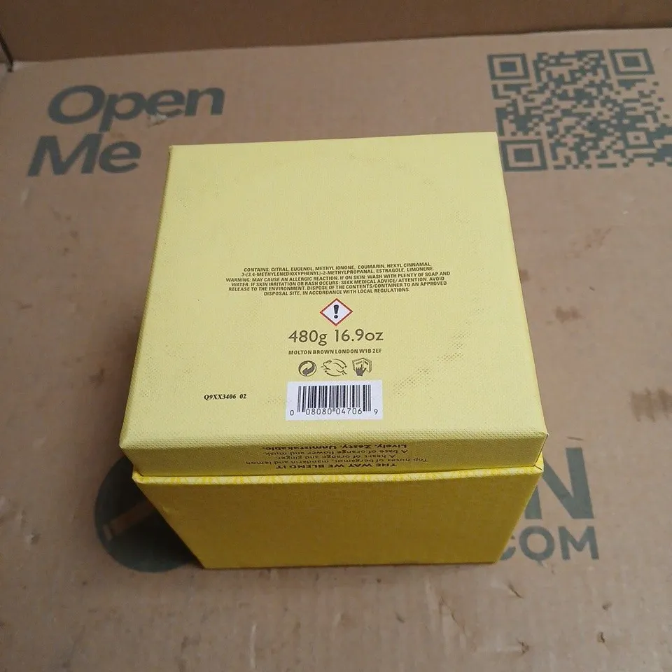 MOLTON BROWN LONDON THREE WICK CANDLE – ORANGE & BERGAMOT, 480G