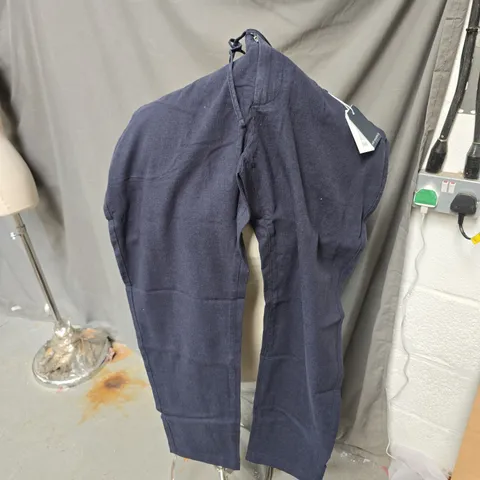 MR MARVIS AMSTERDAM NAVY LINEN TROUSERS-SIZE W34 L30