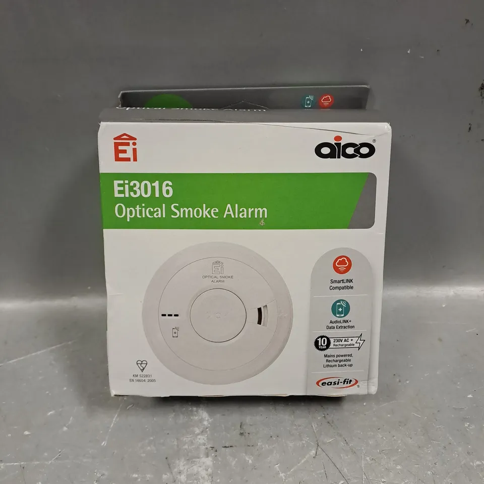 BOXED AICO EI3016 OPTICAL SMOKE ALARM 