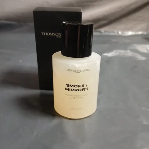 THOMSON CARTER SMOKE & MIRRORS FRAGRANCE – SANDALWOOD, MUSK & LEATHER 90ML