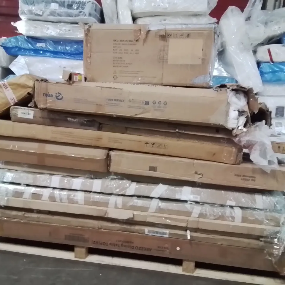 PALLET OF INCOMPLETE FURNITURE SETS
