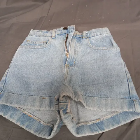 AMERICAN APPAREL JEANS LIGHT DENIM SHORT SHORTS - EUR SIZE 24